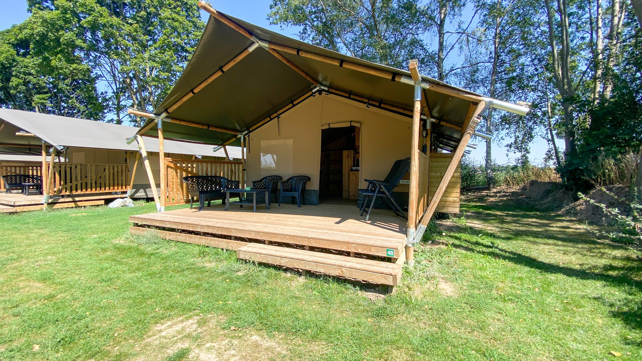 Camping de Tolbrug - safaritent voor 6 personen incl. sanitair