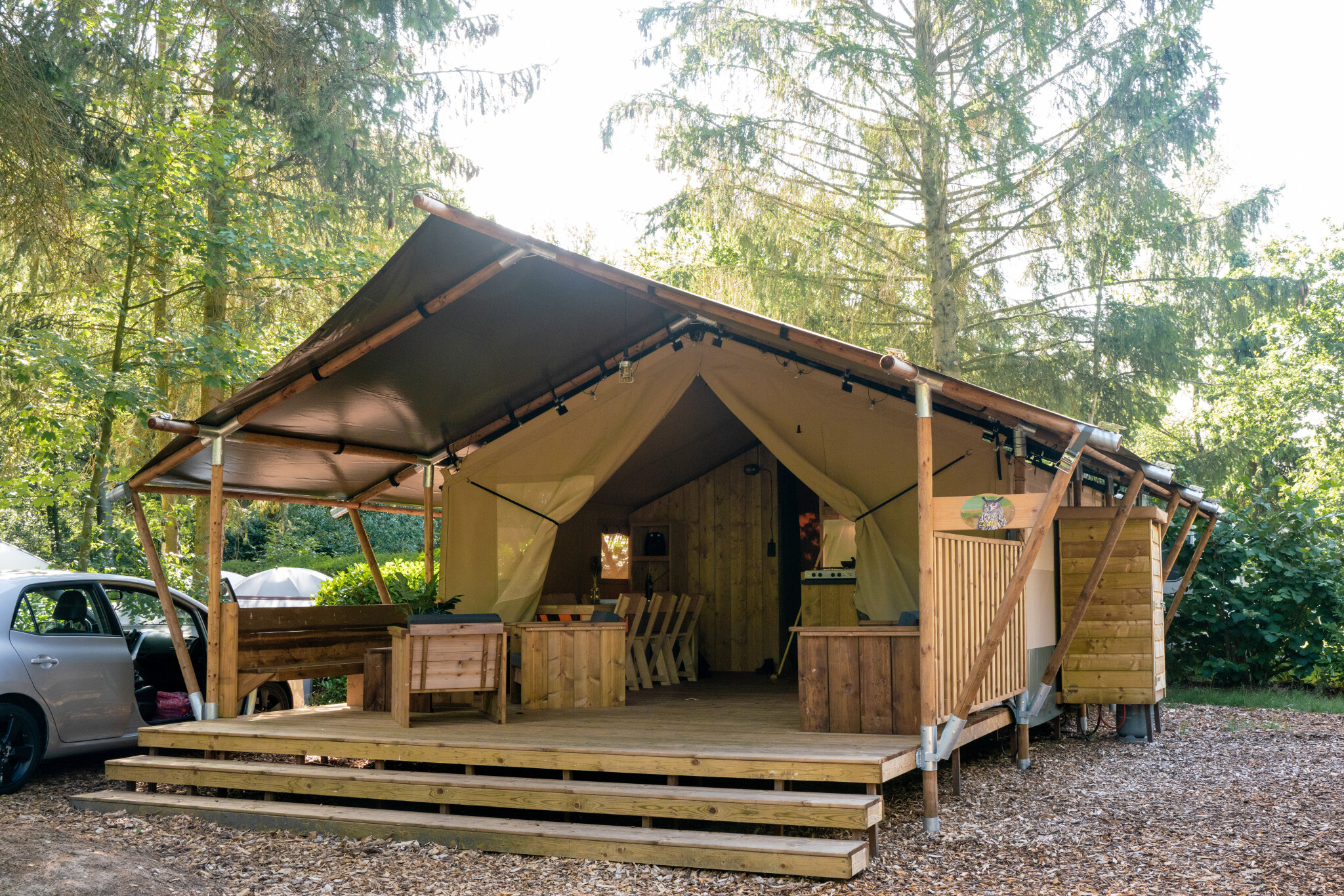 Camping de Zeven Heuveltjes - Safarizelt für 6 Personen inkl. Sanitäranlage