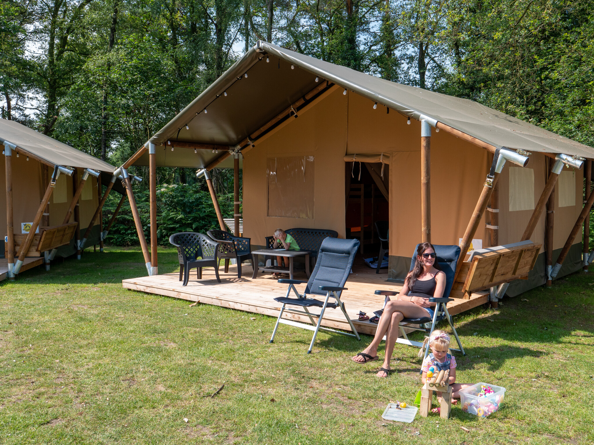Parco ricreativo de Wrange - Tenda safari per 6 persone con unità sanitaria privata