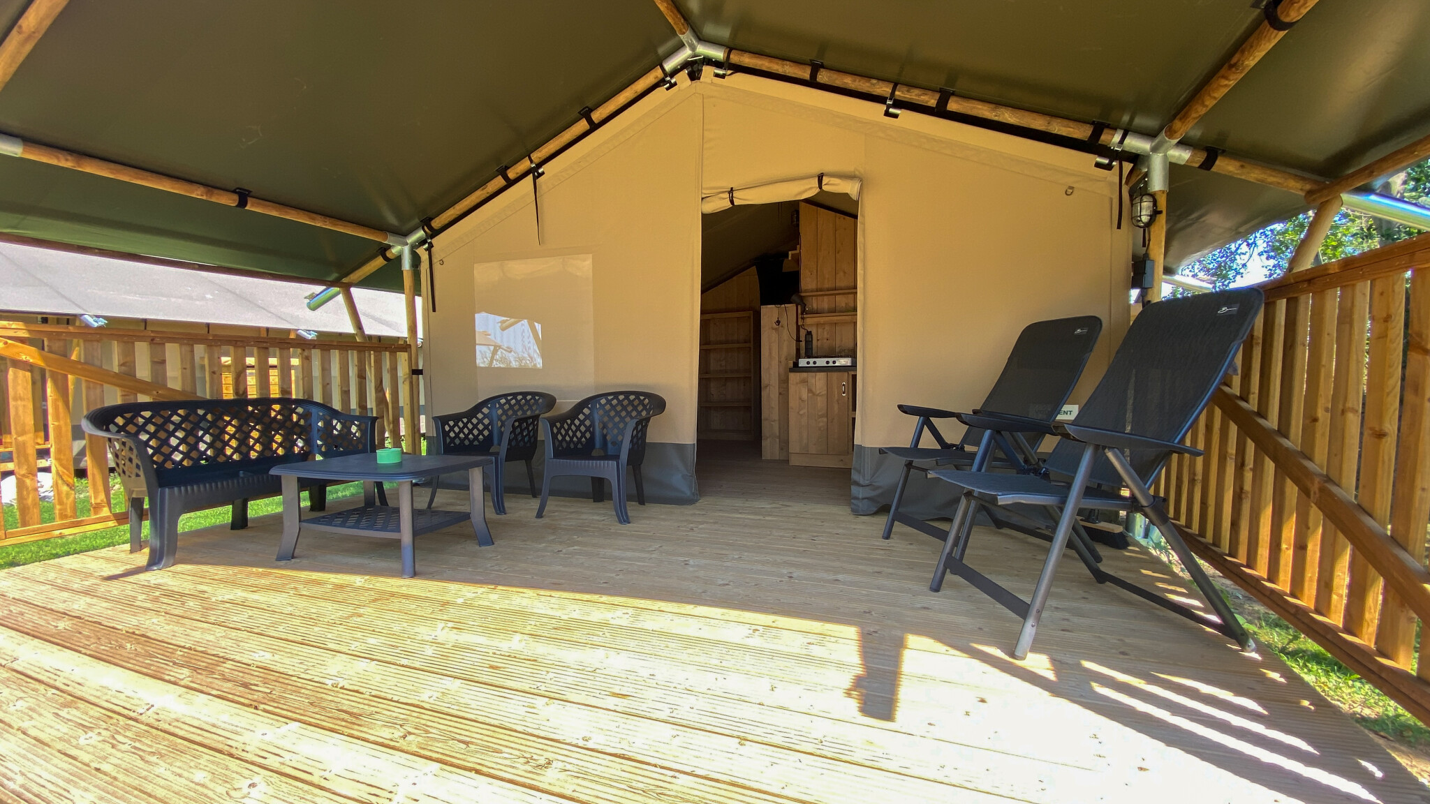 Camping de Speld - Tenda Safari per 4 persone inclusi servizi igienici