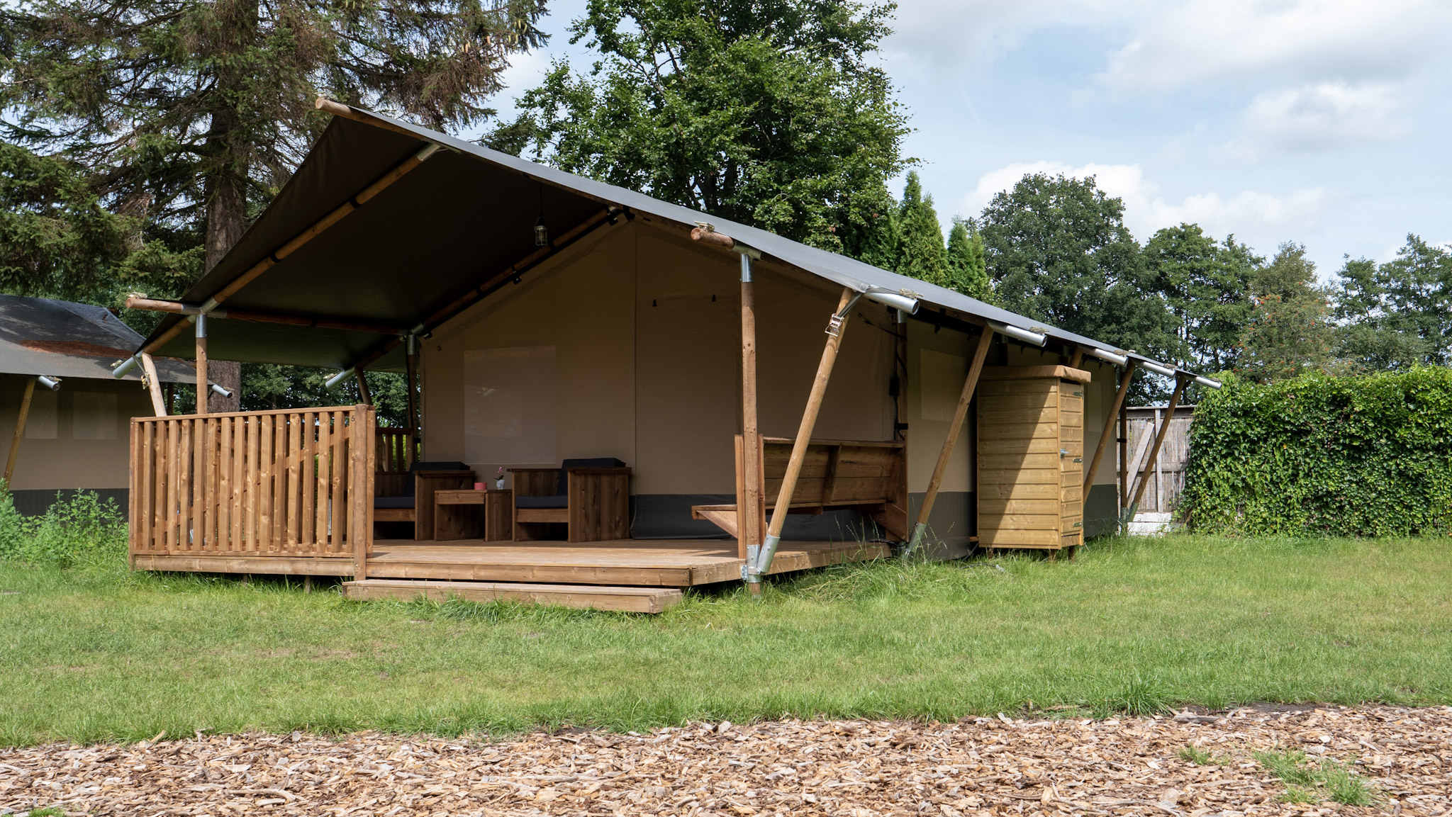 Camping Bockenauer Schweiz - Safaritent 6 personen incl. sanitair