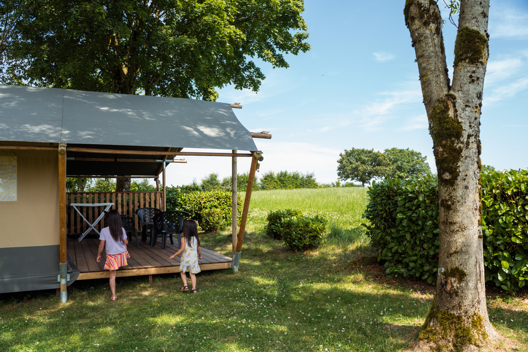 Camping Um Bierg - Safaritent voor 6 personen