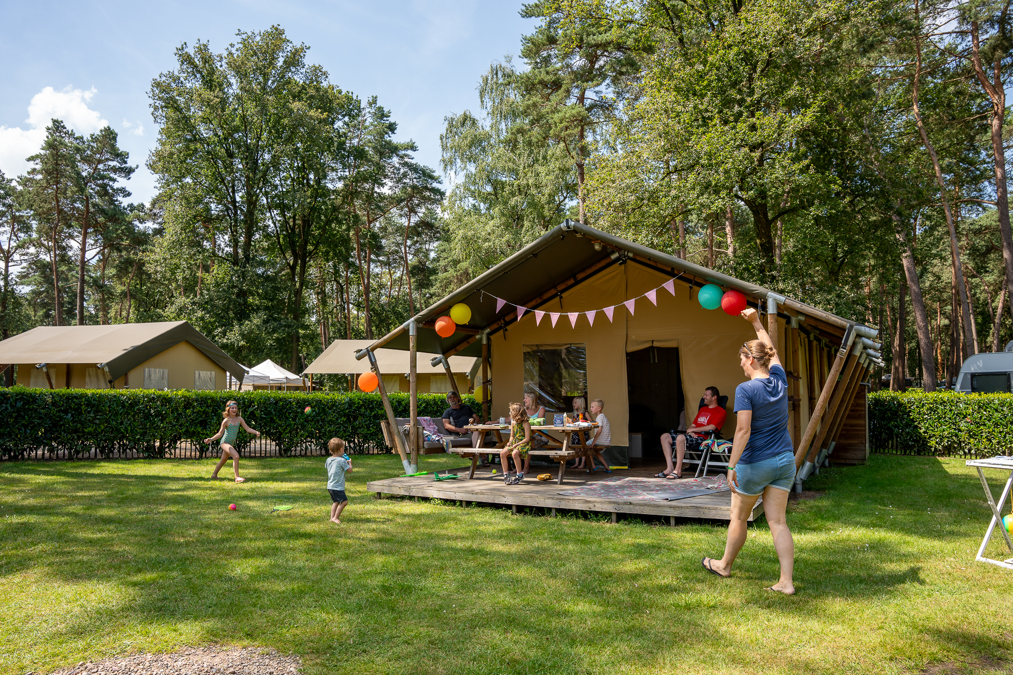 Familiepark Goolderheide - Safaritent voor 6 personen incl. sanitair