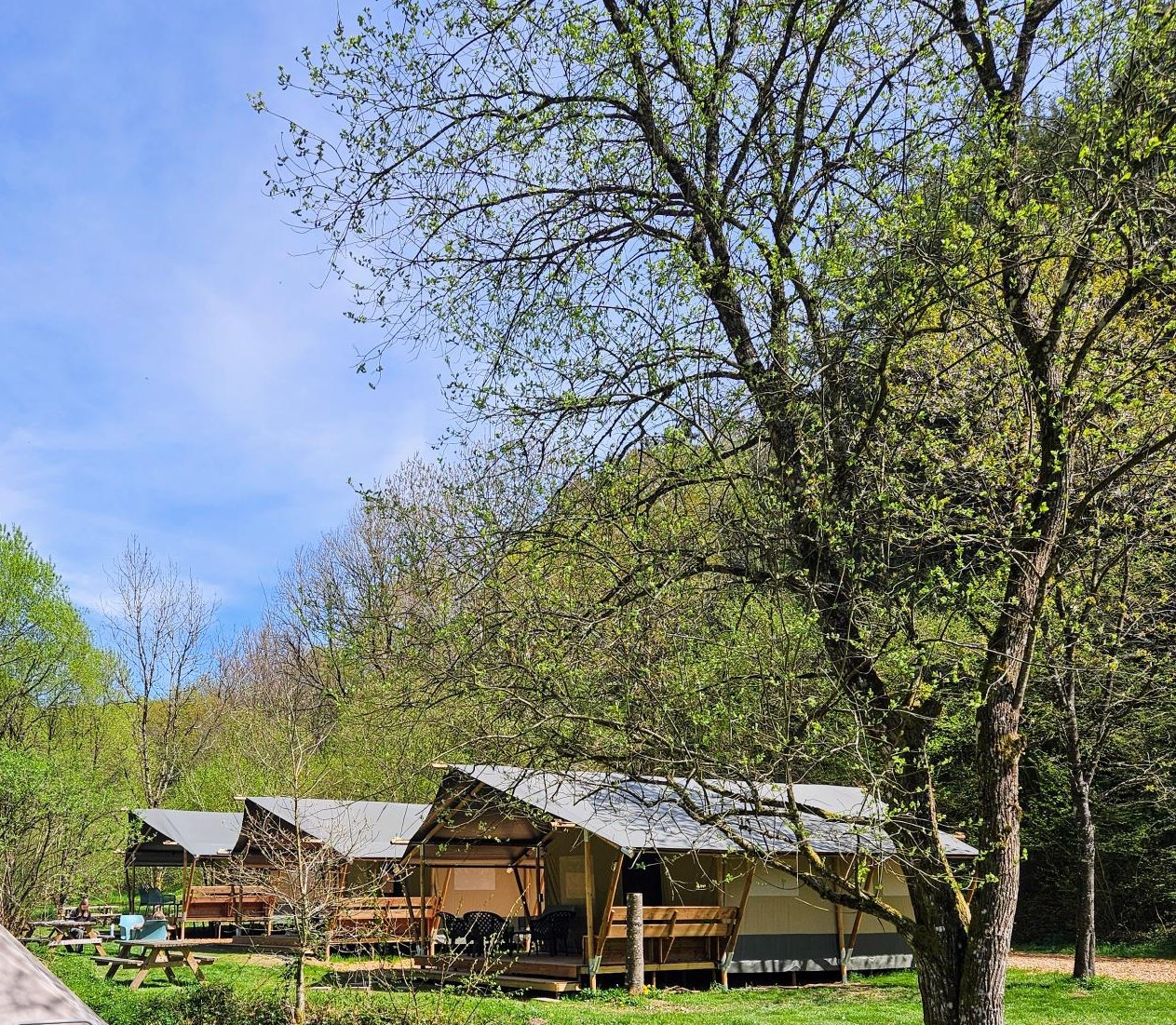 Camping Drie Spatzen - Safaritent 5 personen