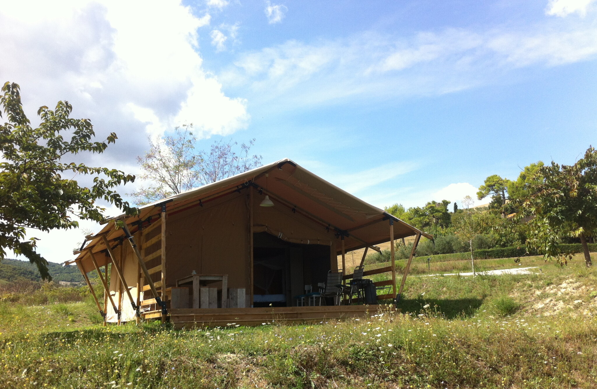 Camping Podere sei Poorte - Tenda safari per 6 persone incl. servizi igienici