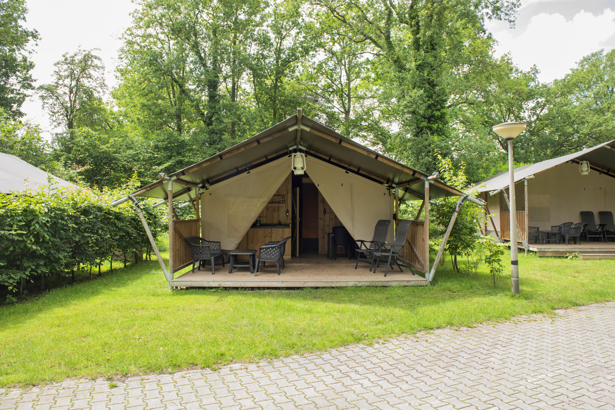 Camping de Haer - Safari tent for 4 persons incl. sanitary