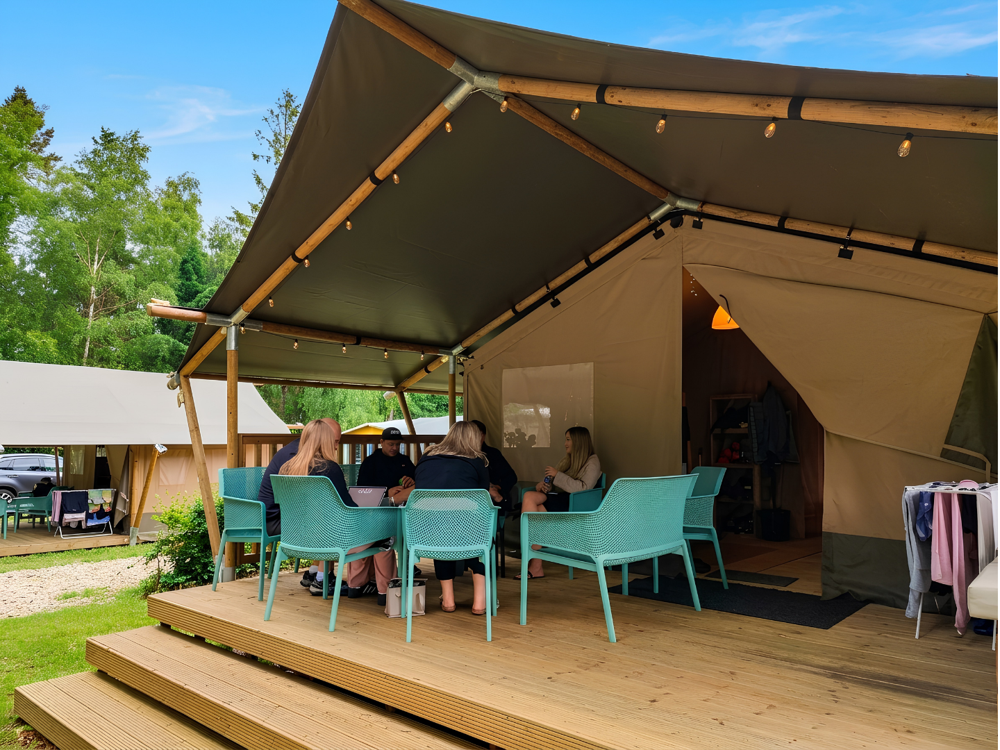 Vestbirk Camping - Tenda safari per 6 persone con toilette