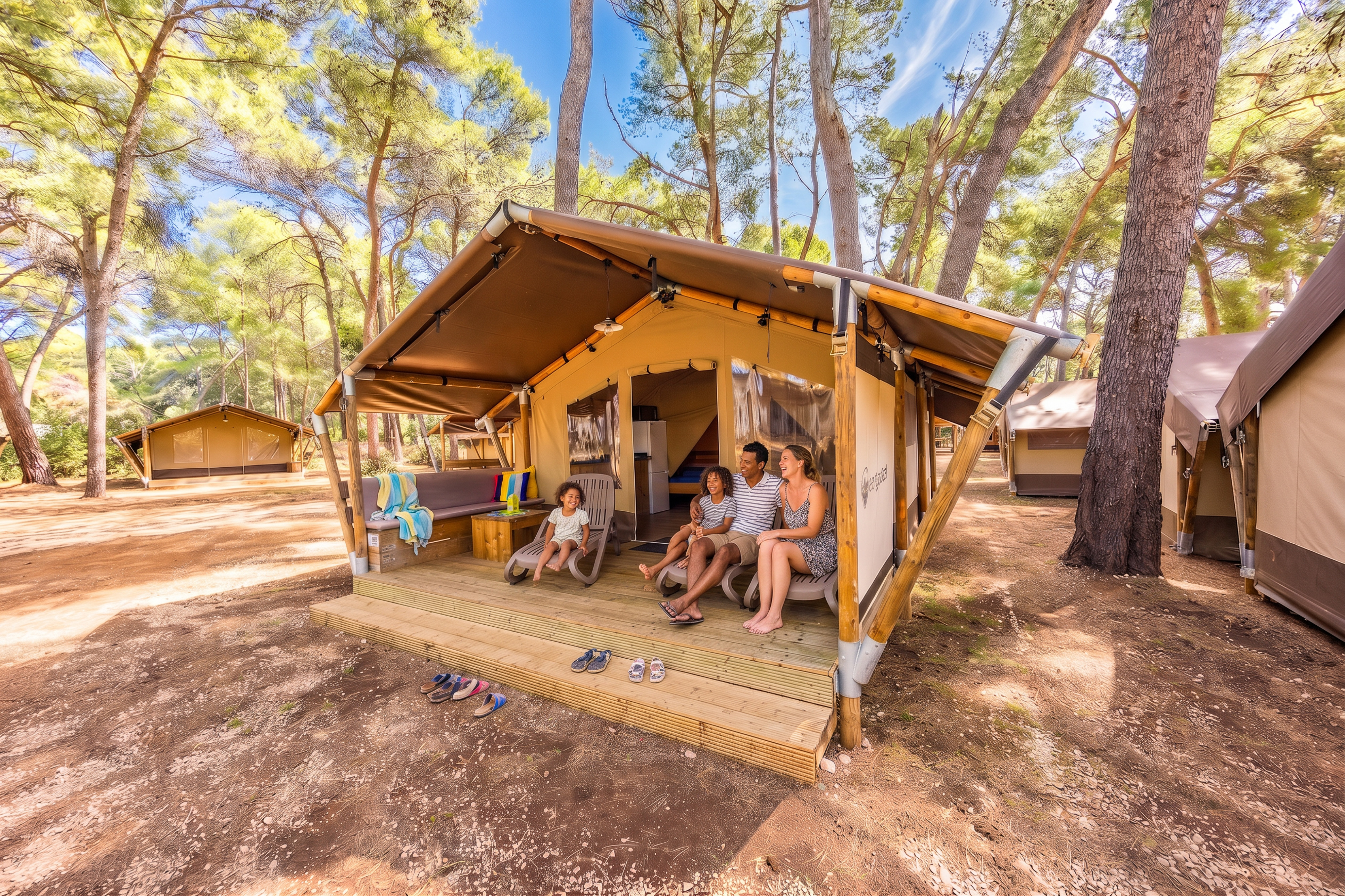 Cikat - tente lodge safari + climatisation (5P)